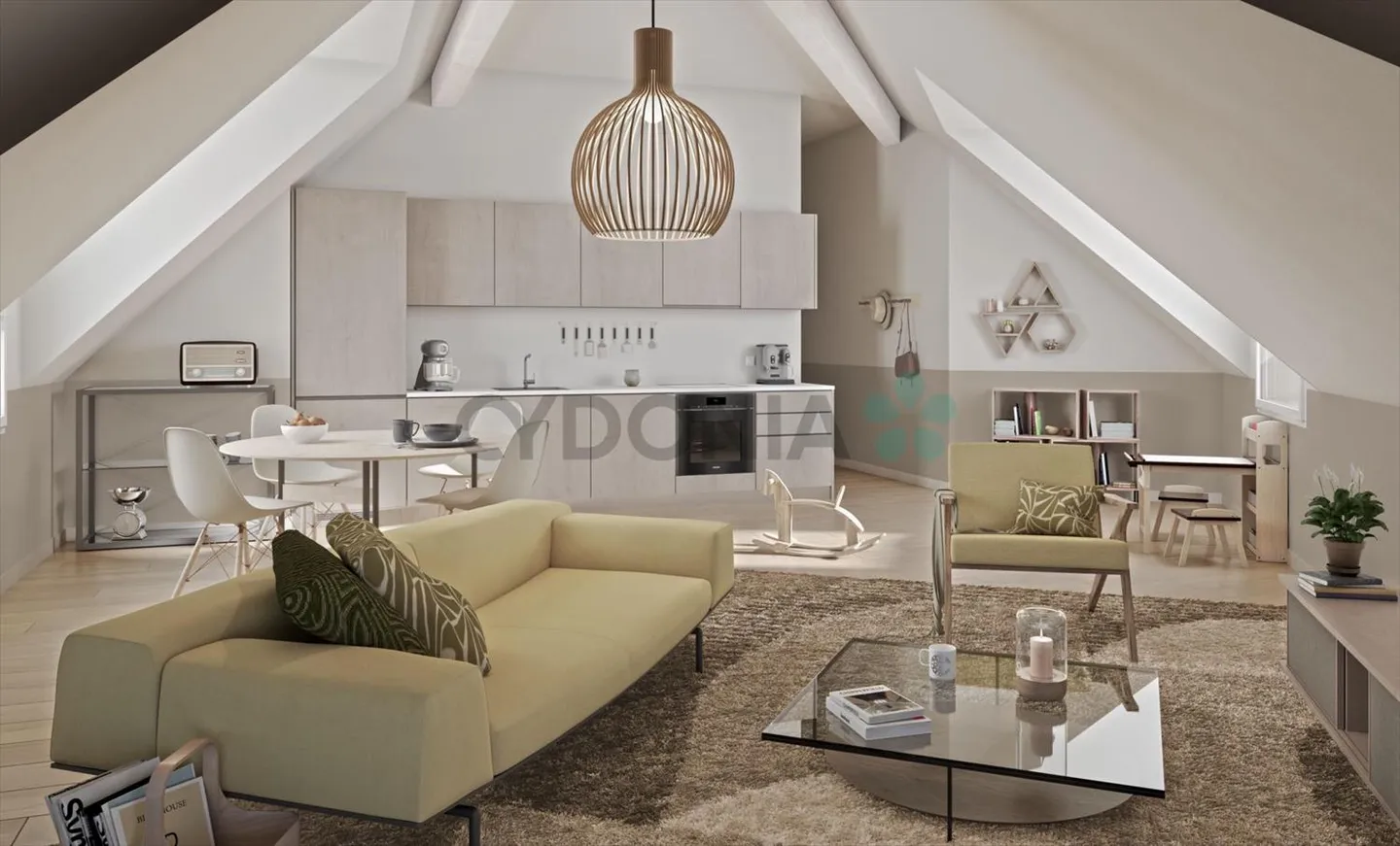 FOR SALE 4 ROOMS UNDER-ROOF ATTIC OF 97M², TOTAL 152M2 FLOOR AREA, IN CHÊNE-BOURG - Photo 1 of 4