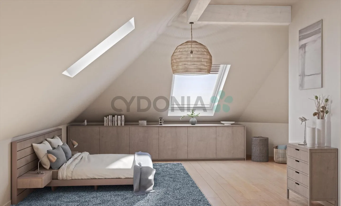 FOR SALE 4 ROOMS UNDER-ROOF ATTIC OF 97M², TOTAL 152M2 FLOOR AREA, IN CHÊNE-BOURG - Photo 3 of 4