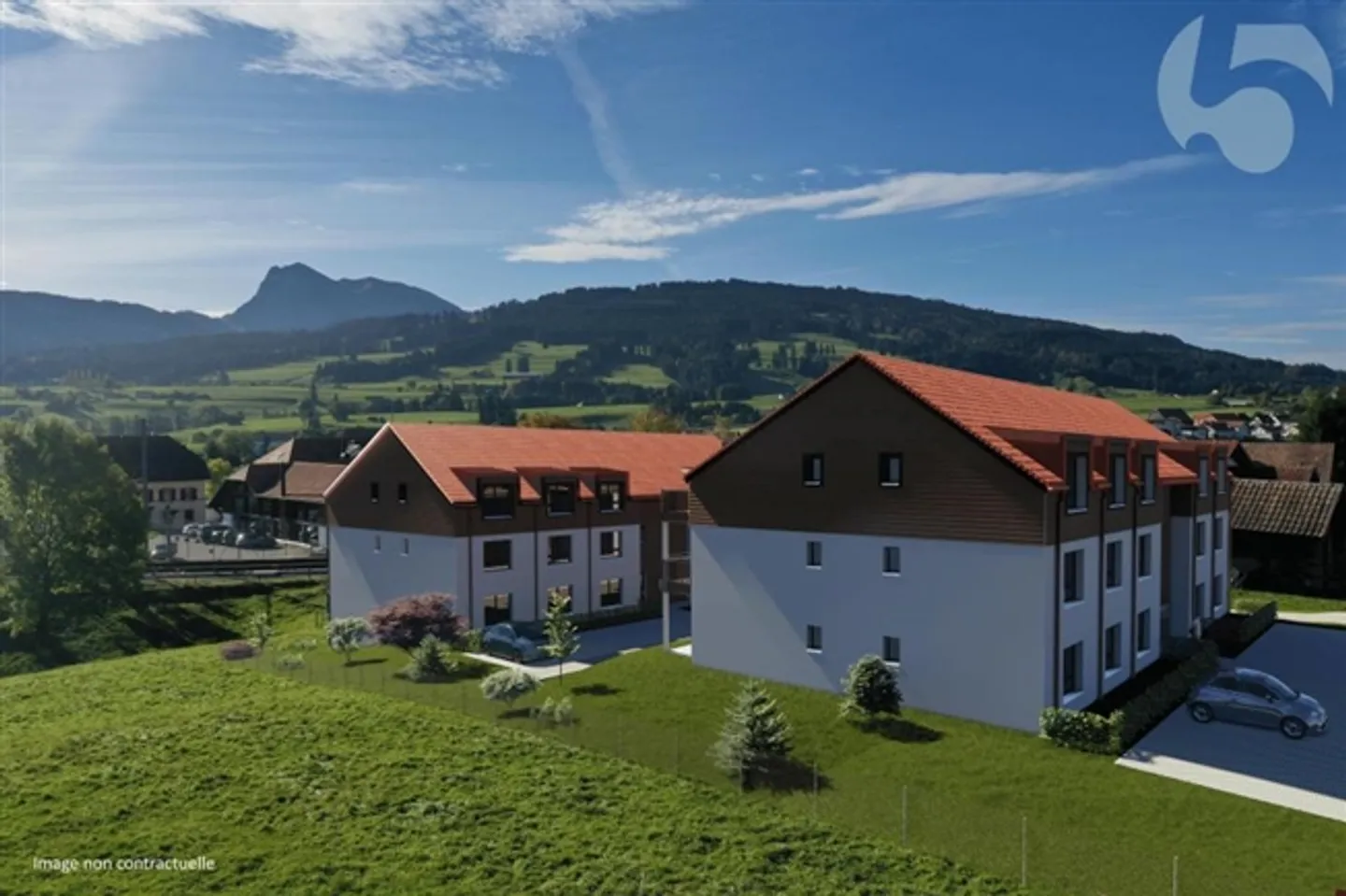 2.5 Room Apartment in Vaulruz - Photo 1 of 5