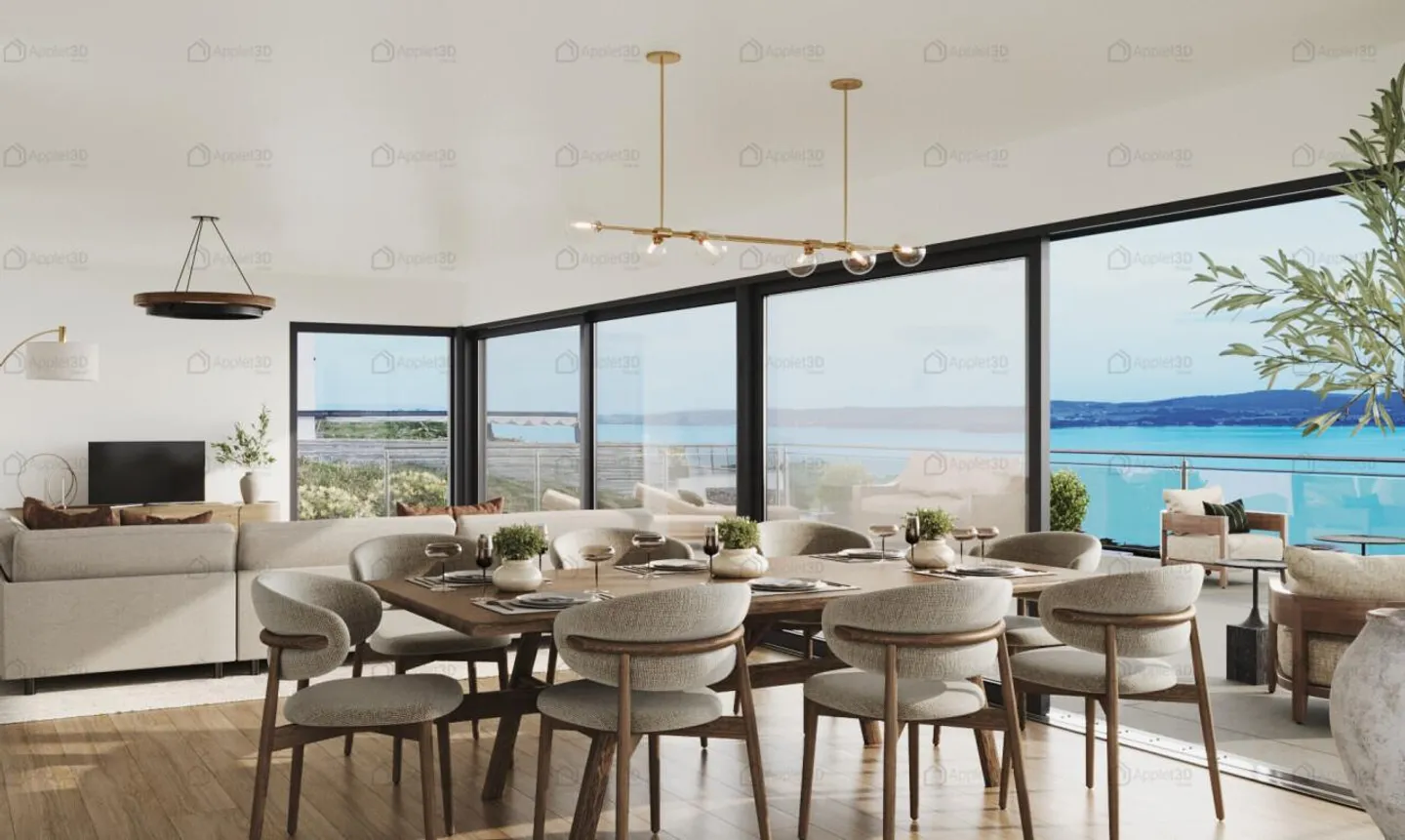 Architect-designed villa with panoramic views of the lake and mountains - Photo 3 of 13