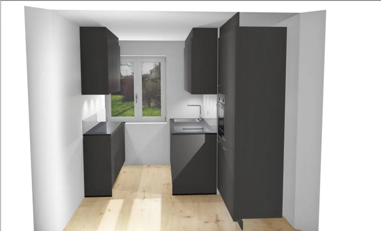 Appartement rénové de 3 pièces à Zurich Schwamendingen-Mitte à louer - Photo 2 sur 4