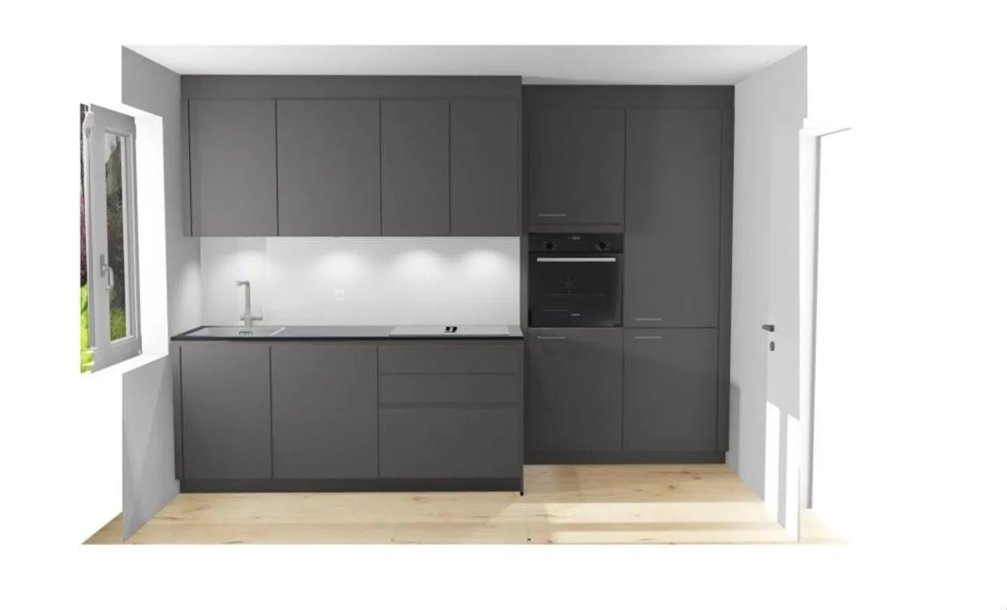 Appartement rénové de 3 pièces à Zurich Schwamendingen-Mitte à louer - Photo 3 sur 4