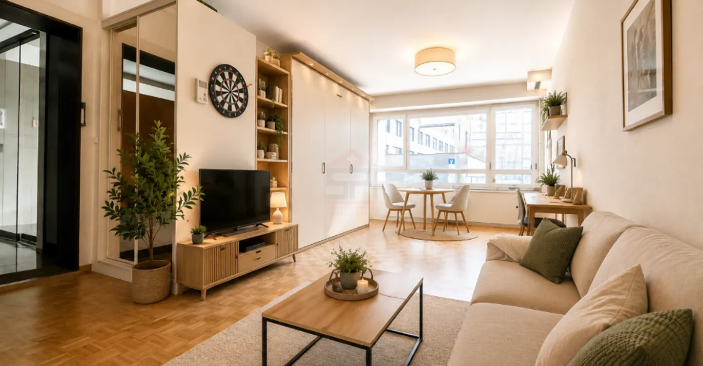 Charmantes Studio von 44 m², gelegen in einer sehr gefragten Gegend. - Foto 1 von 3