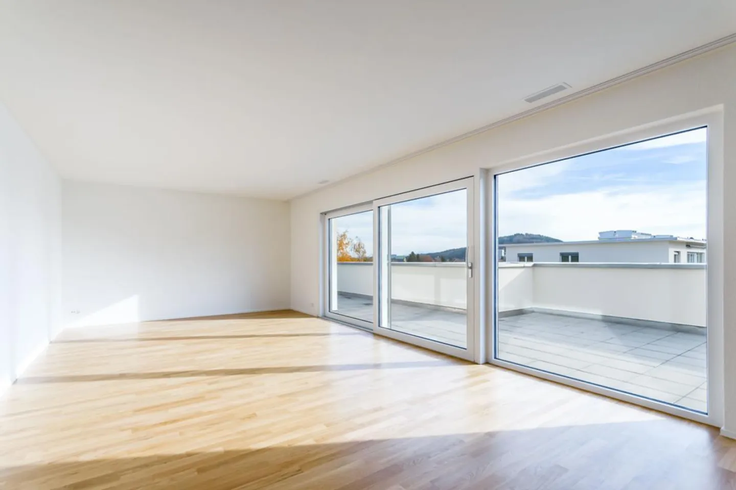 riesige Terrasse an ruhiger Lage mit Aussicht ins Grüne - Foto 3 von 7