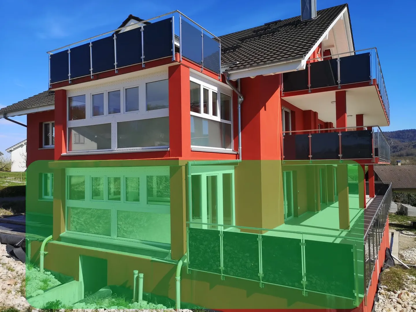 Magnifique appartement de 4,5 pièces avec terrasse et véranda, jardin 200m2 en option - Foto 1 di 24