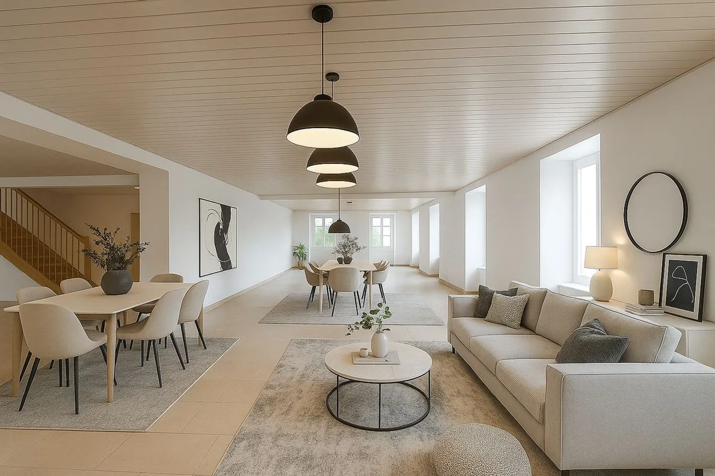 EINZIGARTIG: Haus-Terrasse mit 8,5 Zimmern und Blick auf die Landschaft - Foto 3 von 12