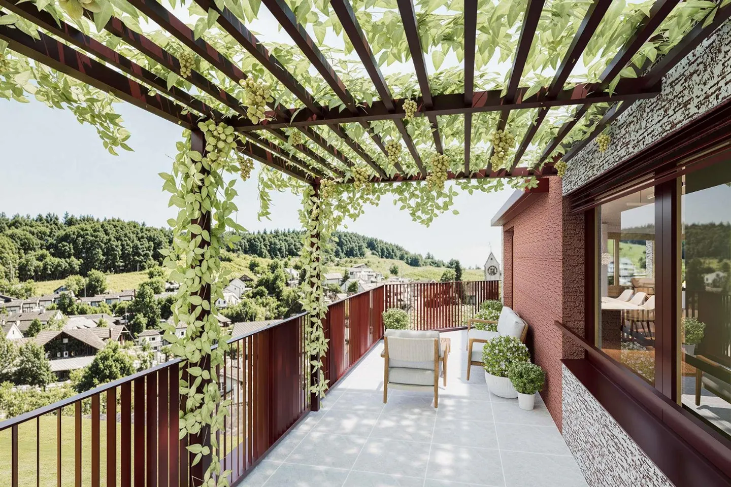 3.5-Room Maisonette with 142.5 m² of Living Space and Two Dream Terraces - Photo 6 of 14