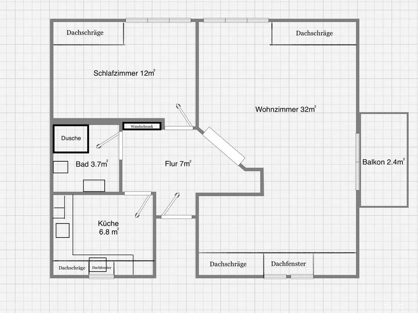 Charmante appartement de 2,5 pièces avec vue sur les montagnes - Photo 12 sur 12