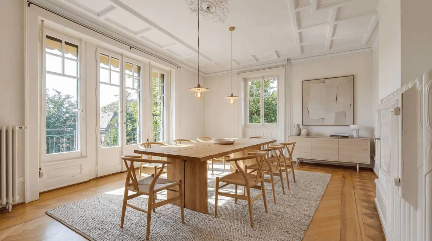 Außergewöhnliche 5.5-Zimmer-Wohnung mit 2 Balkonen, nur wenige Schritte von Ouchy entfernt - Foto 4 von 7