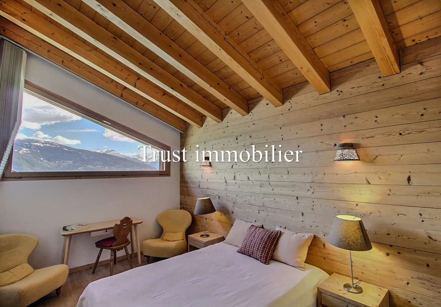 Außergewöhnliches Chalet mit Panoramablick in Sergnou, Lens - Foto 21 von 30