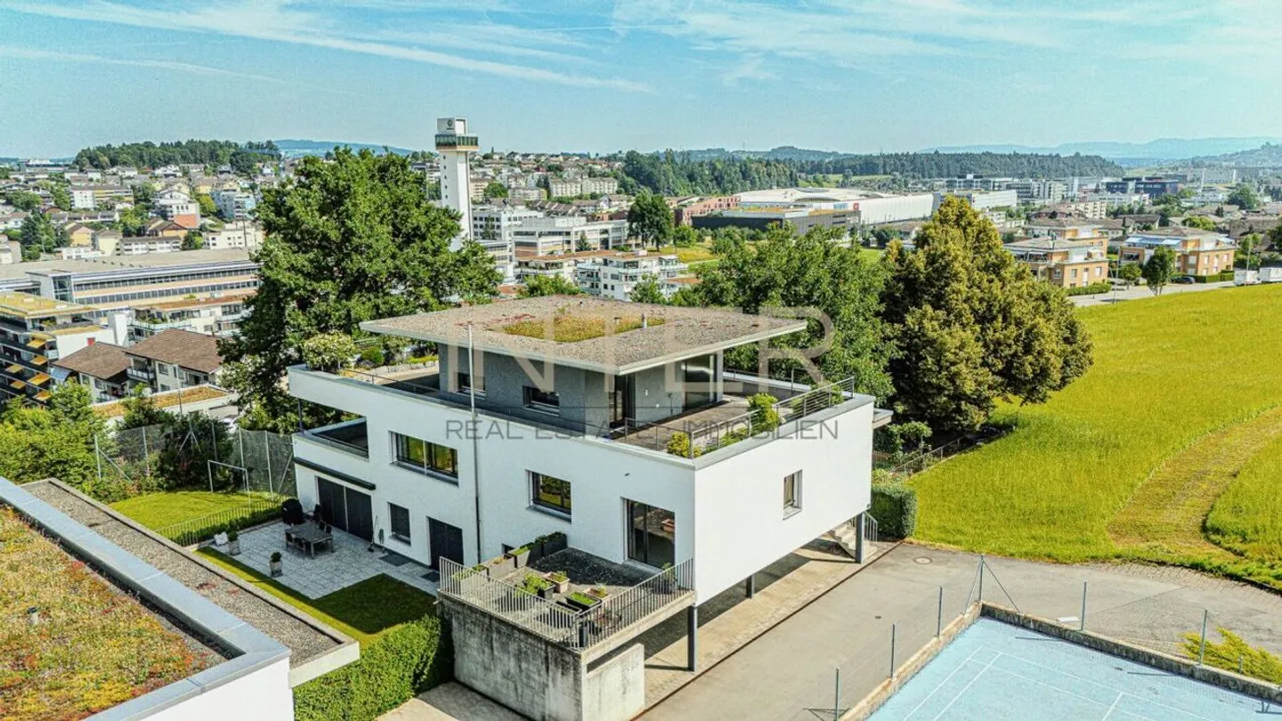 Penthouse exclusif de 5,5 pièces avec vue panoramique et design Feng Shui à Ebikon - Photo 6 sur 21