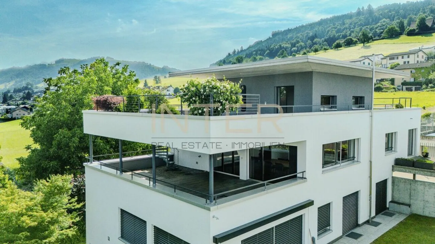 Penthouse exclusif de 5,5 pièces avec vue panoramique et design Feng Shui à Ebikon - Photo 19 sur 21