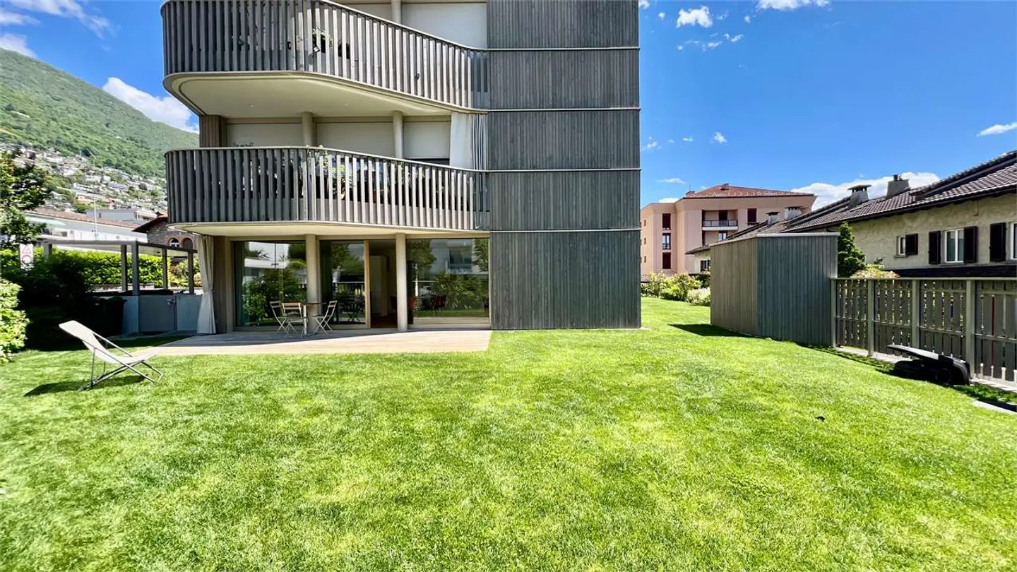 Minusio - Neues Apartment mit großem Garten und Seeblick - Foto 1 von 13