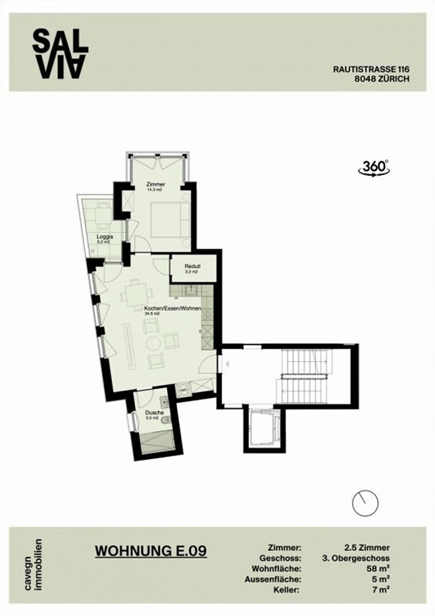 Prima occupazione: appartamento nuovo di 2,5 locali in posizione tranquilla - Foto 9 di 9