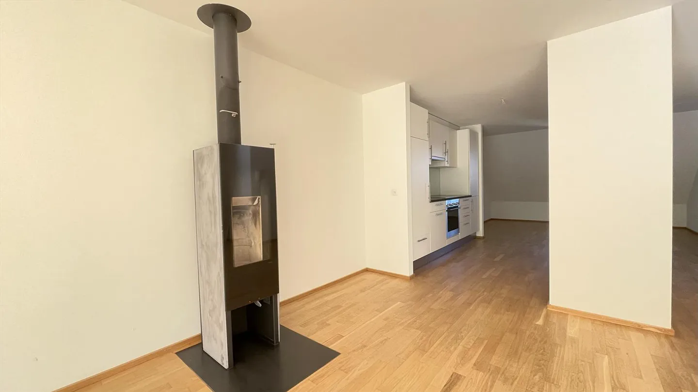 Renovated 3.5-room apartment with large terrace & wood stove - Photo 3 of 16