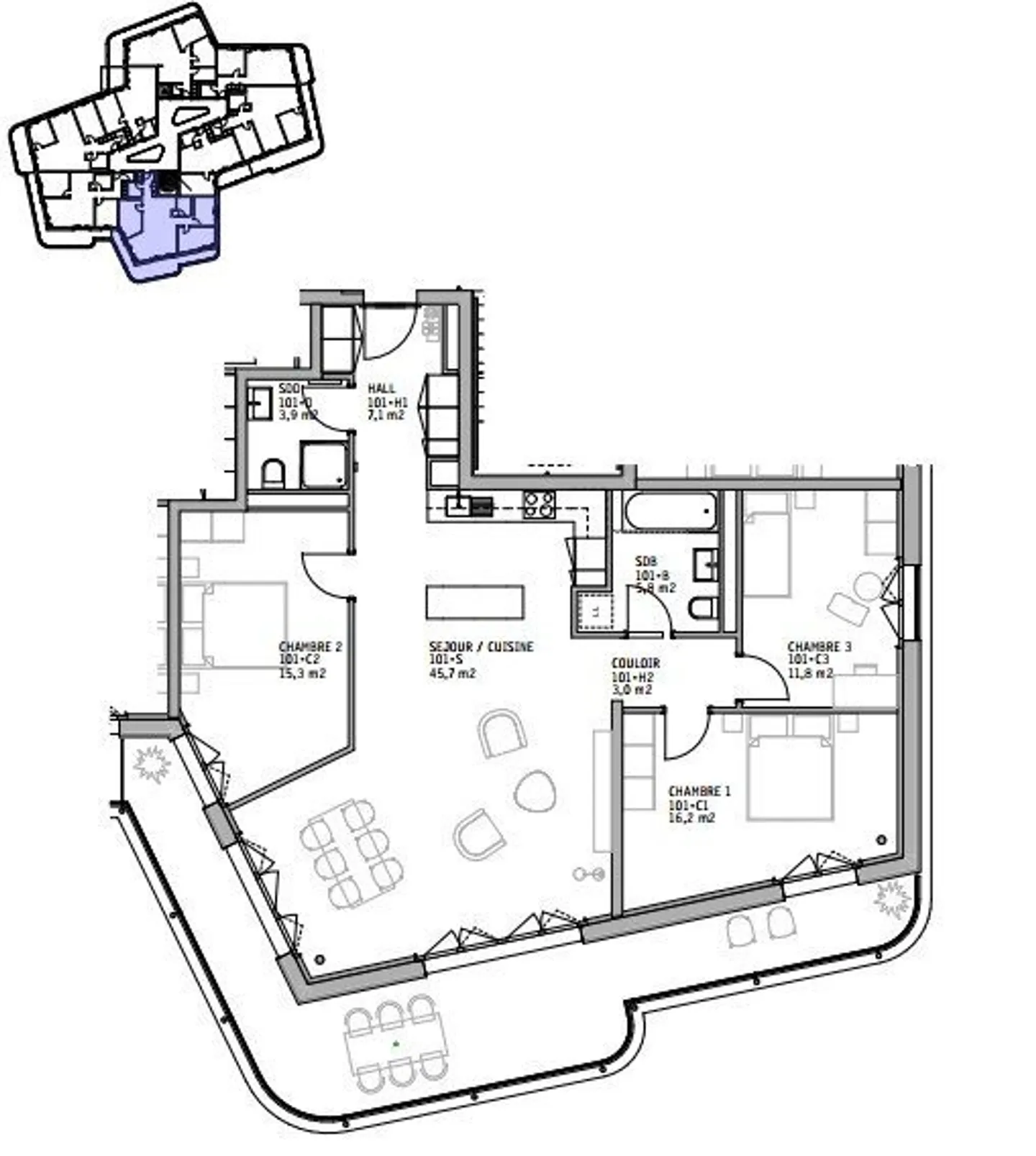 Appartamento in affitto - Foto 4 di 4