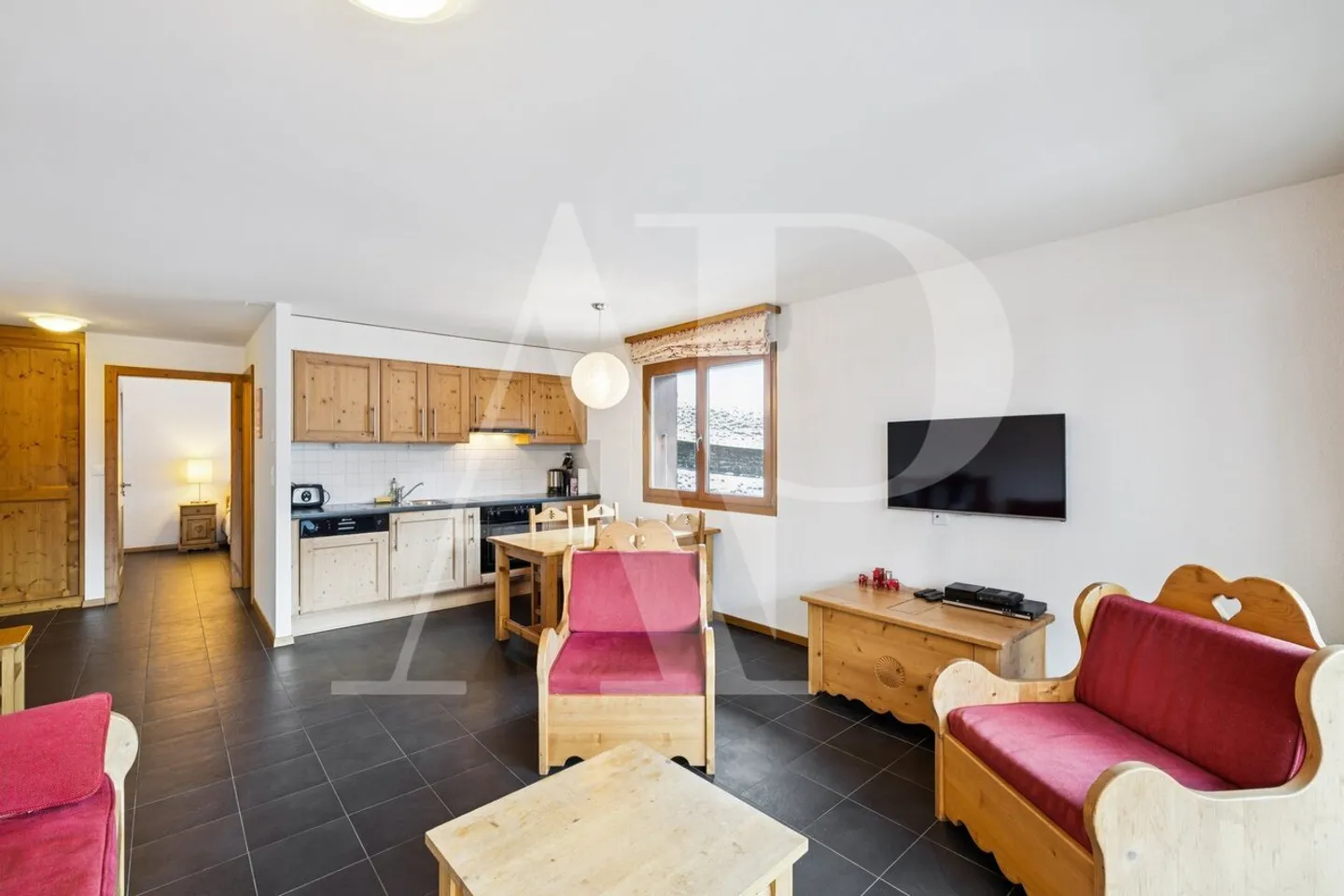 Charmante 3,5-Zimmer-Wohnung zu verkaufen in den Bains du Val d'Illiez - Foto 3 von 13