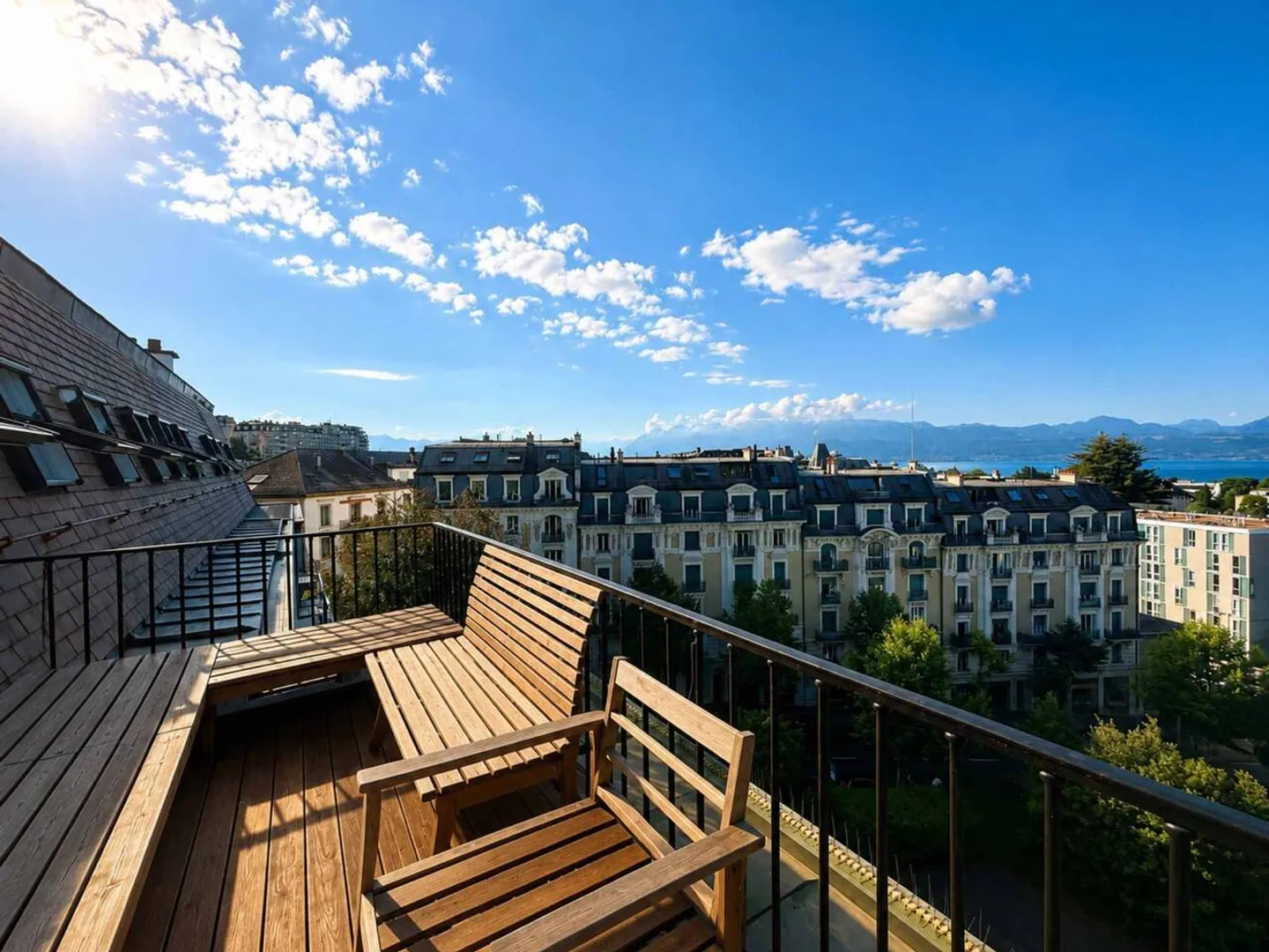 Charmante 5,5-Zimmer-Wohnung im Herzen des Sous-Gare-Viertels in Lausanne - Foto 2 von 8