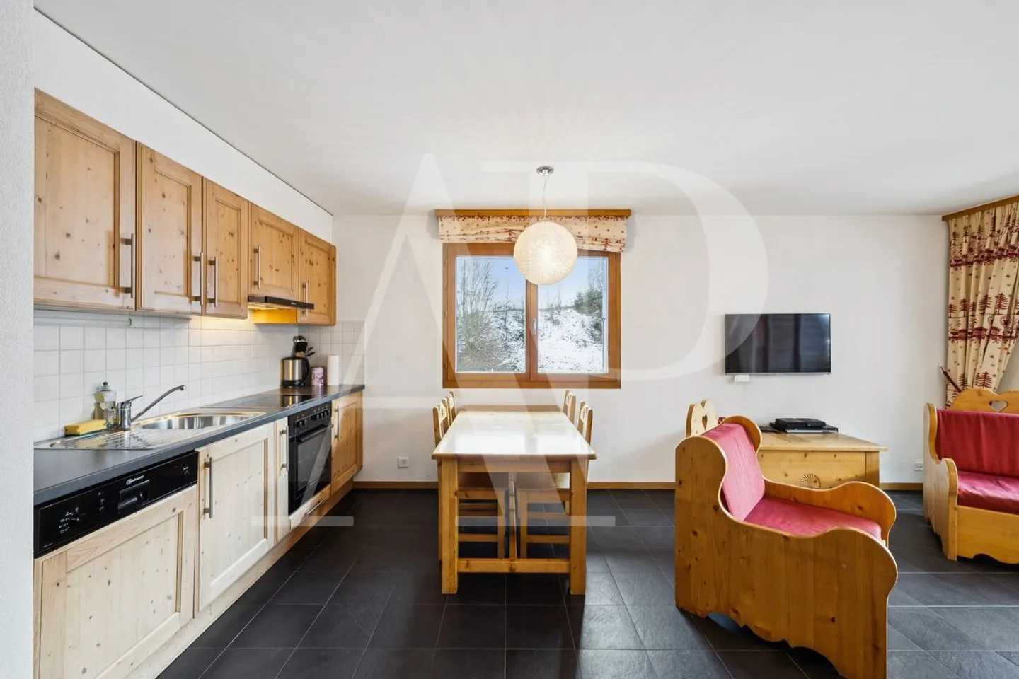 Charmante 3,5-Zimmer-Wohnung zu verkaufen in den Bains du Val d'Illiez - Foto 11 von 13