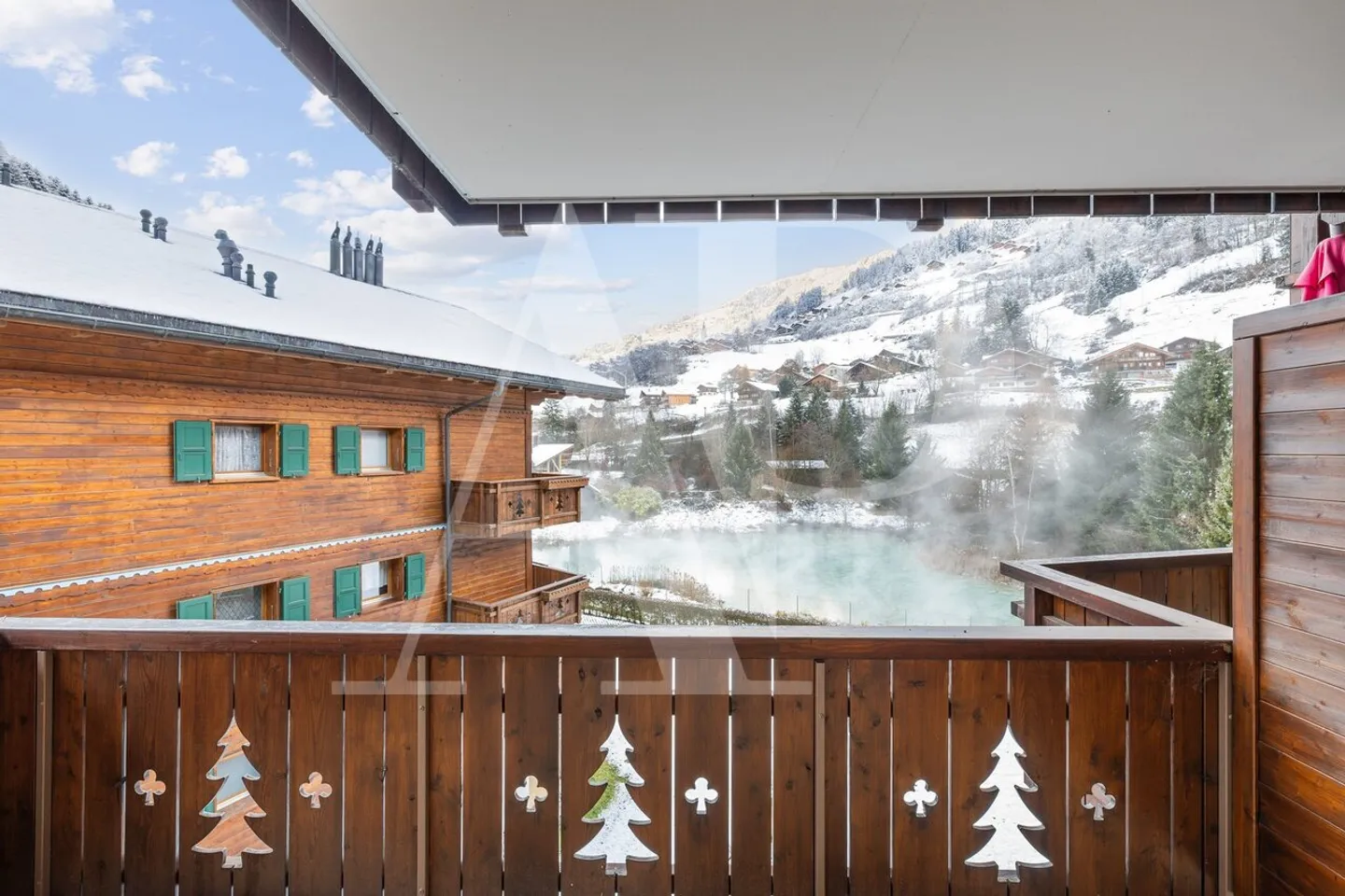 Charmante 3,5-Zimmer-Wohnung zu verkaufen in den Bains du Val d'Illiez - Foto 12 von 13