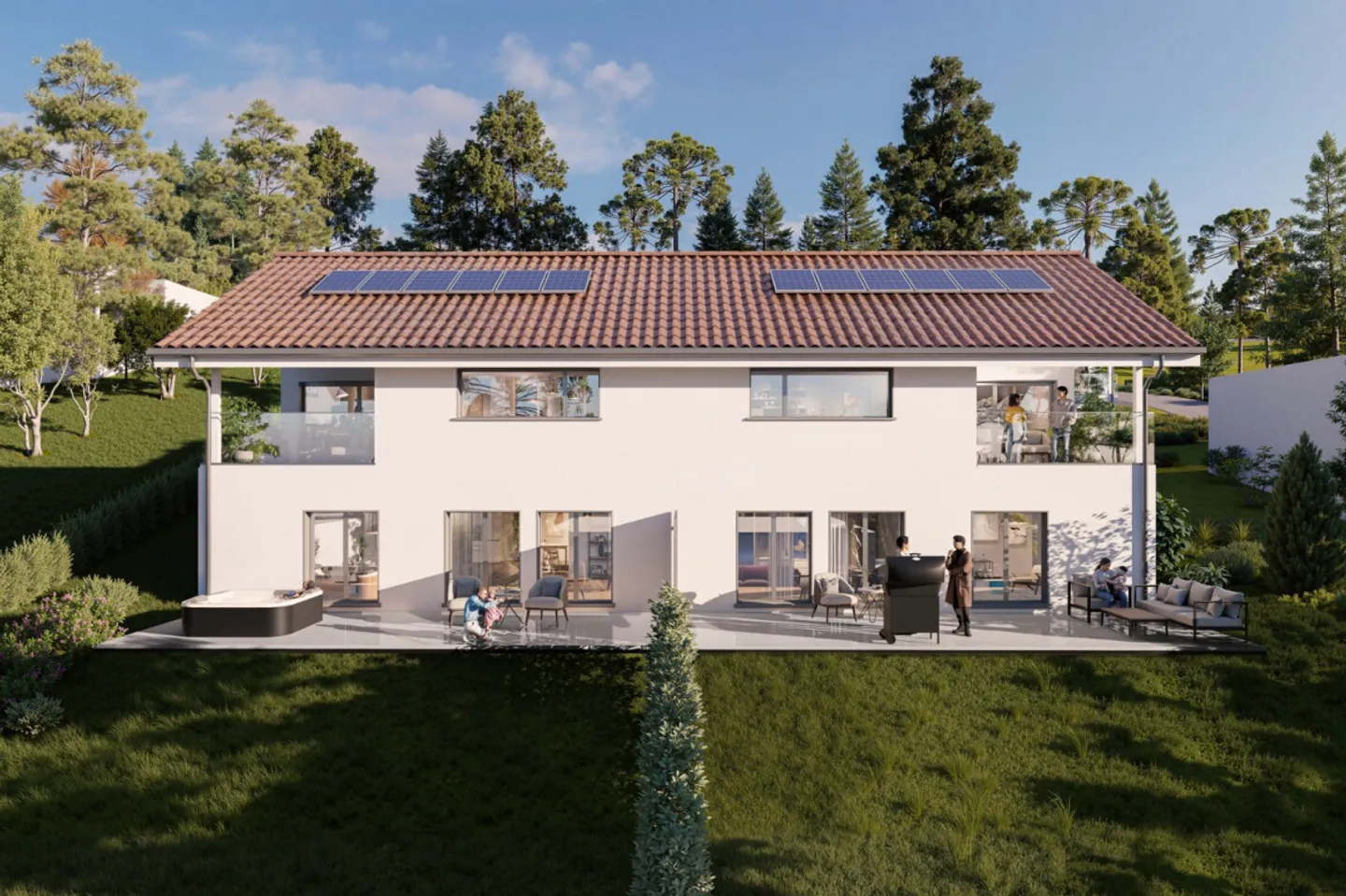 6 MAISONS NEUVES A VILLARS-BURQUIN AVEC VUE PLONGEANTE SUR LE LAC ! - Foto 12 di 13