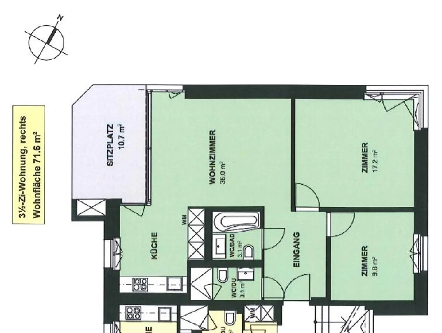 Bright apartment in a sunny location - near Glattzentrum - Photo 8 of 8