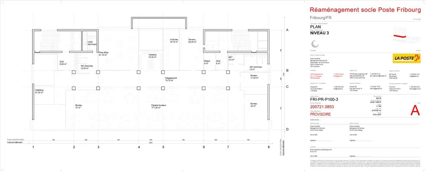 Büro zu vermieten in Fribourg - Foto 4 von 4