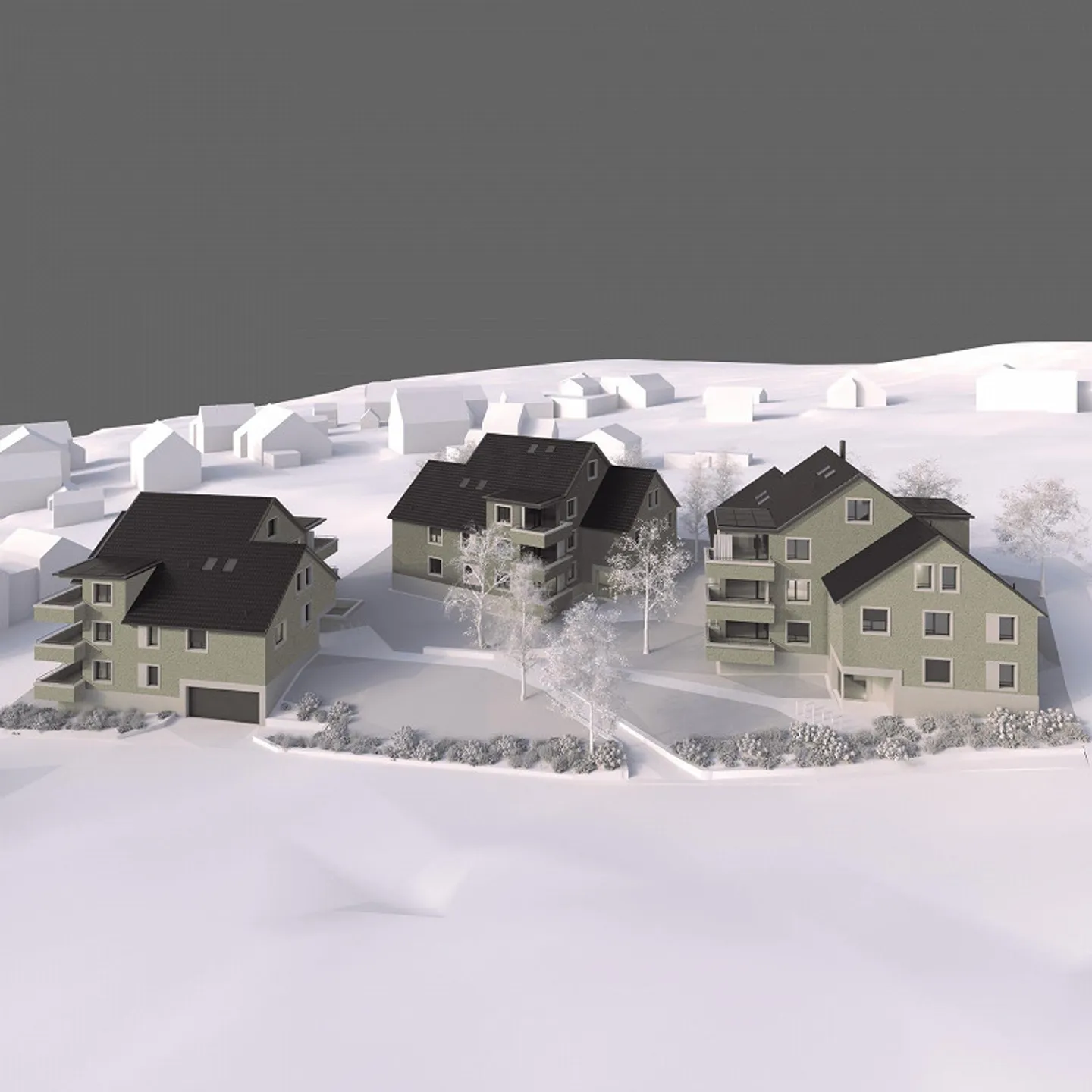 Nouveau projet de construction avec 18 appartements en copropriété dans trois maisons multifamiliales - Photo 4 sur 4