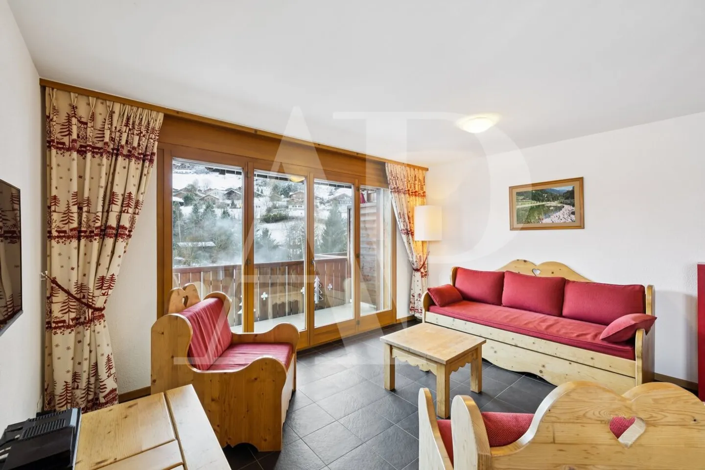 Charmante 3,5-Zimmer-Wohnung zu verkaufen in den Bains du Val d'Illiez - Foto 1 von 13