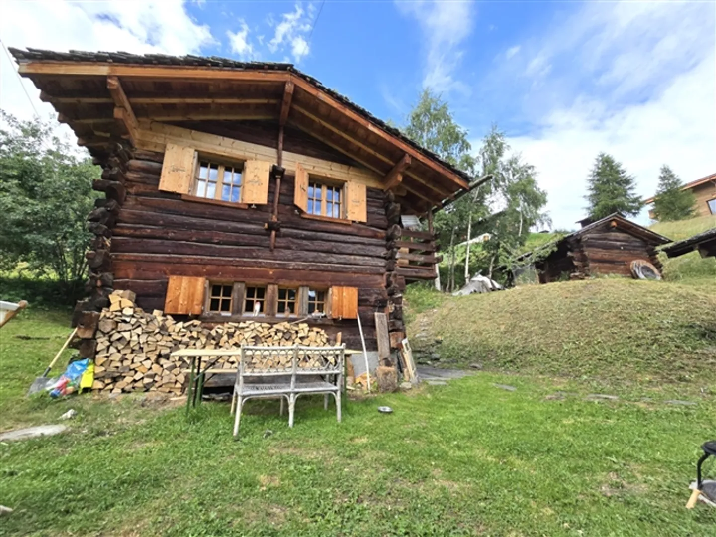 Mayen autentico a La Tzoumaz + i suoi 2 Mazots – Fascino e tranquillità nel cuore delle 4 valli - Foto 3 di 9