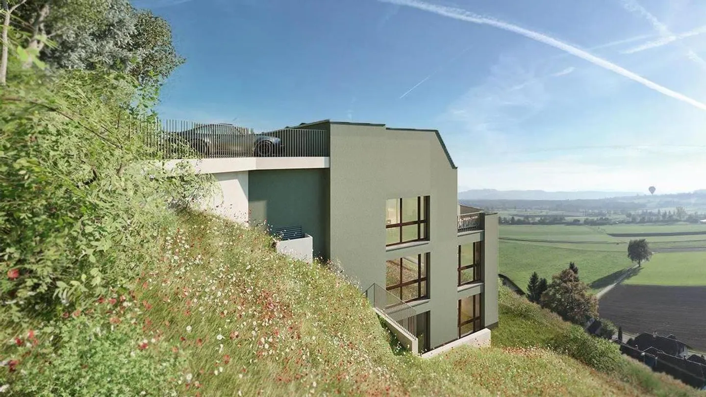 Neubau - Exklusives Doppeleinfamilienhaus bei Sursee mit Weitsicht - Foto 1 von 5