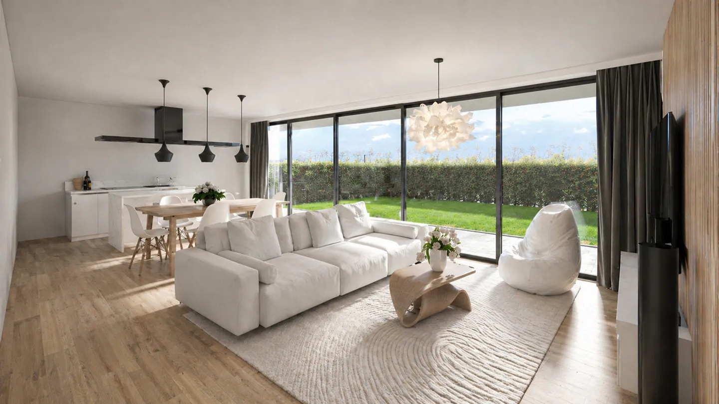 Elegante 3,5-Zimmer-Wohnung mit Garten in Collina d’Oro - Foto 1 von 6