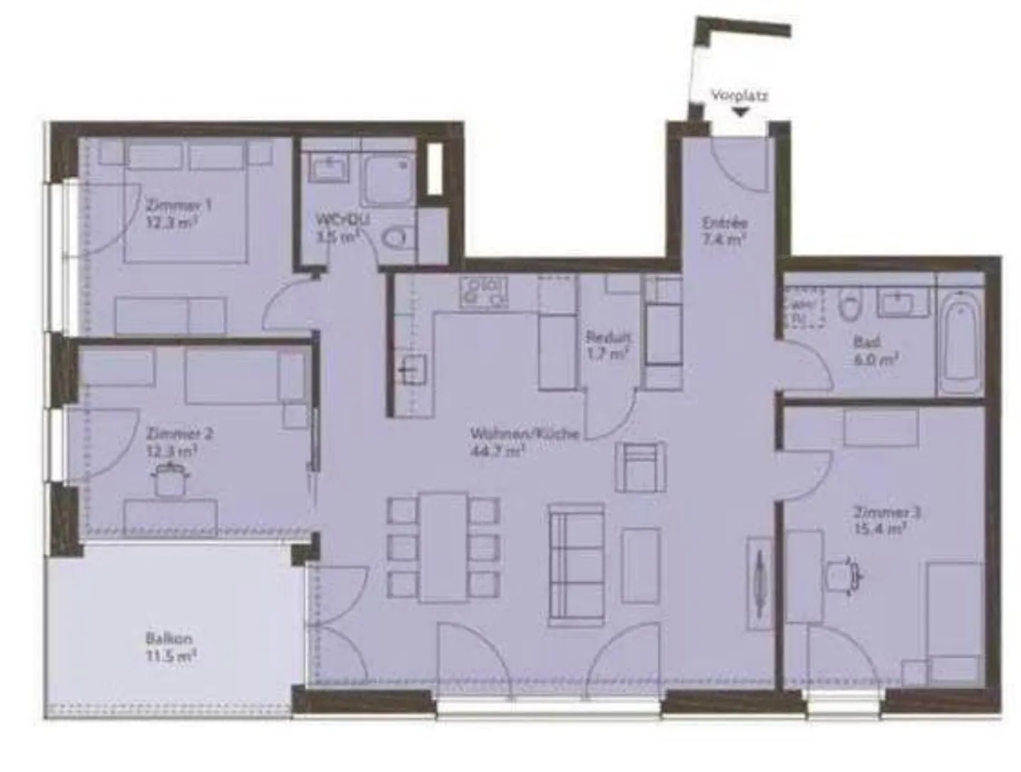 Appartement moderne de 4,5 pièces à Root - Photo 15 sur 15