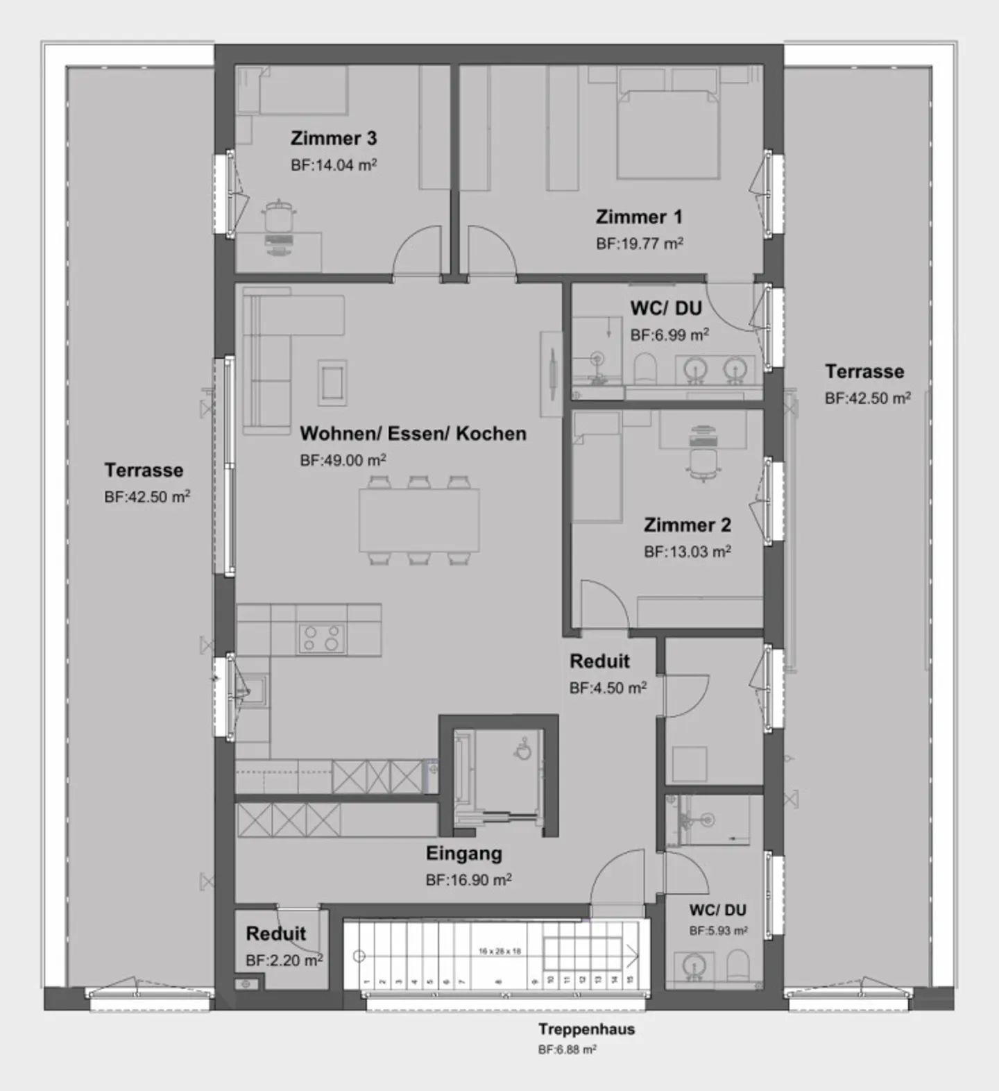 Exklusive 4.5 Zimmer Attikawohnung im Neubauprojekt Amrilife - Foto 7 von 7