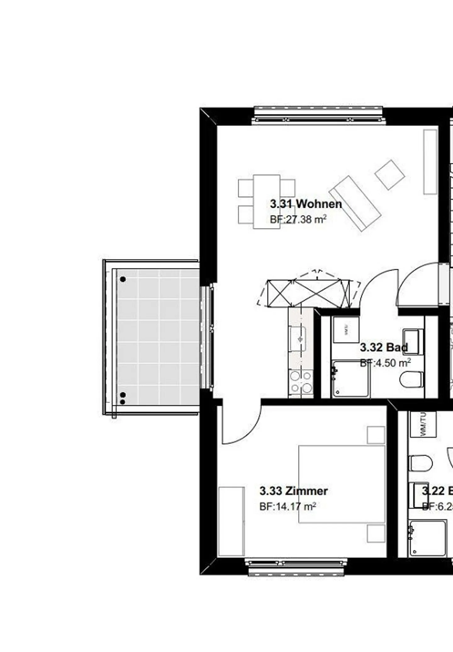 Modernes Apartment im Stadtzentrum - Foto 6 von 8