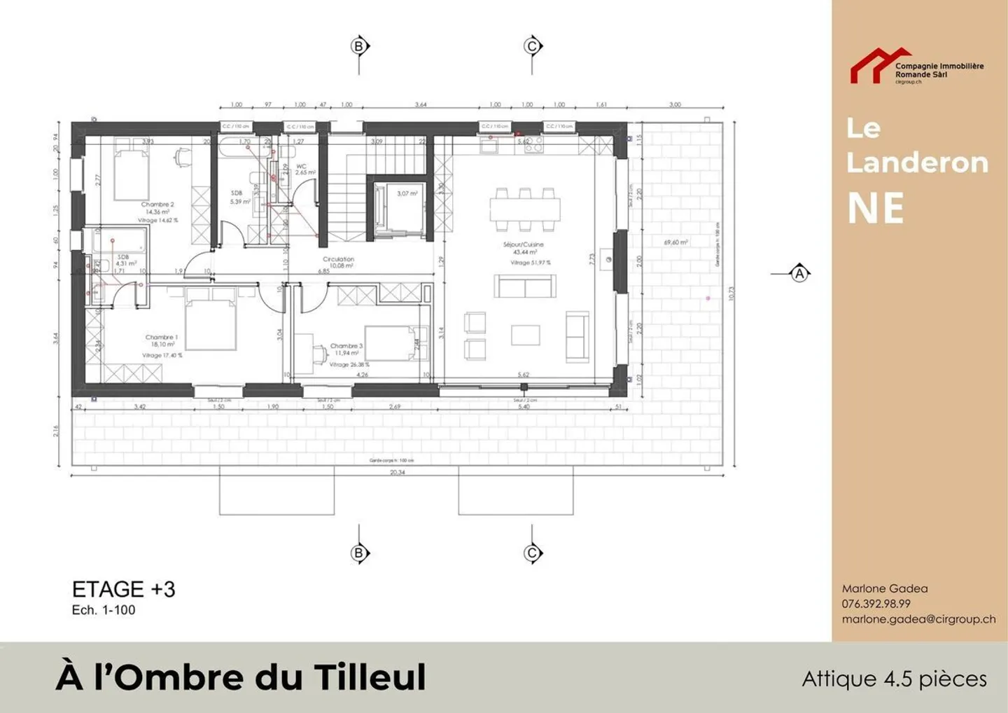 Attique de Luxe au Landeron - Photo 5 sur 5
