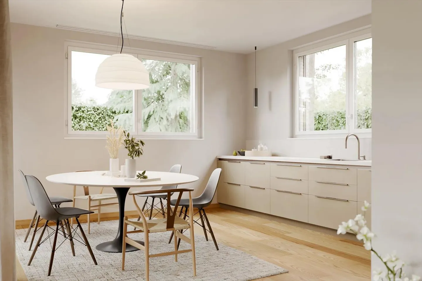 Maison jumelée de 5 pièces avec jardin et cave privée - Photo 5 sur 13