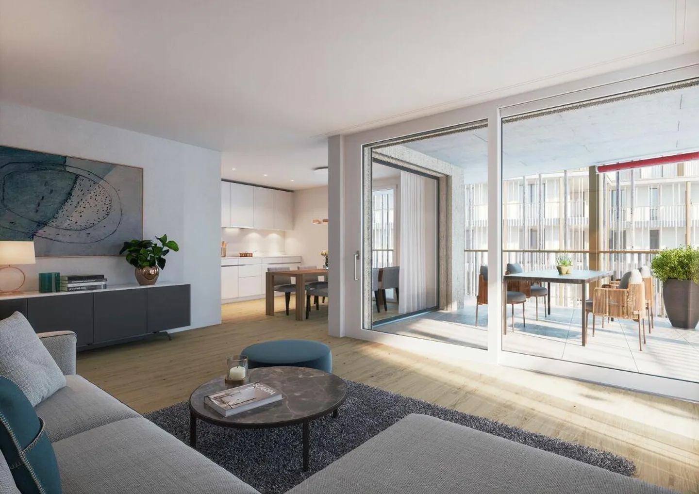 Appartamenti moderni di 2,5 stanze con ampia terrazza coperta - Foto 2 di 5
