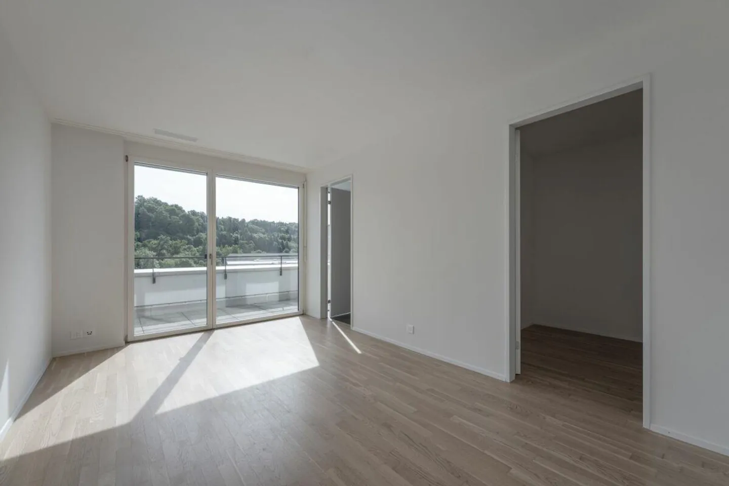 Appartamento attico con terrazza di 120 m² e vista libera sulla foresta e sull'ampiezza - Foto 3 di 13