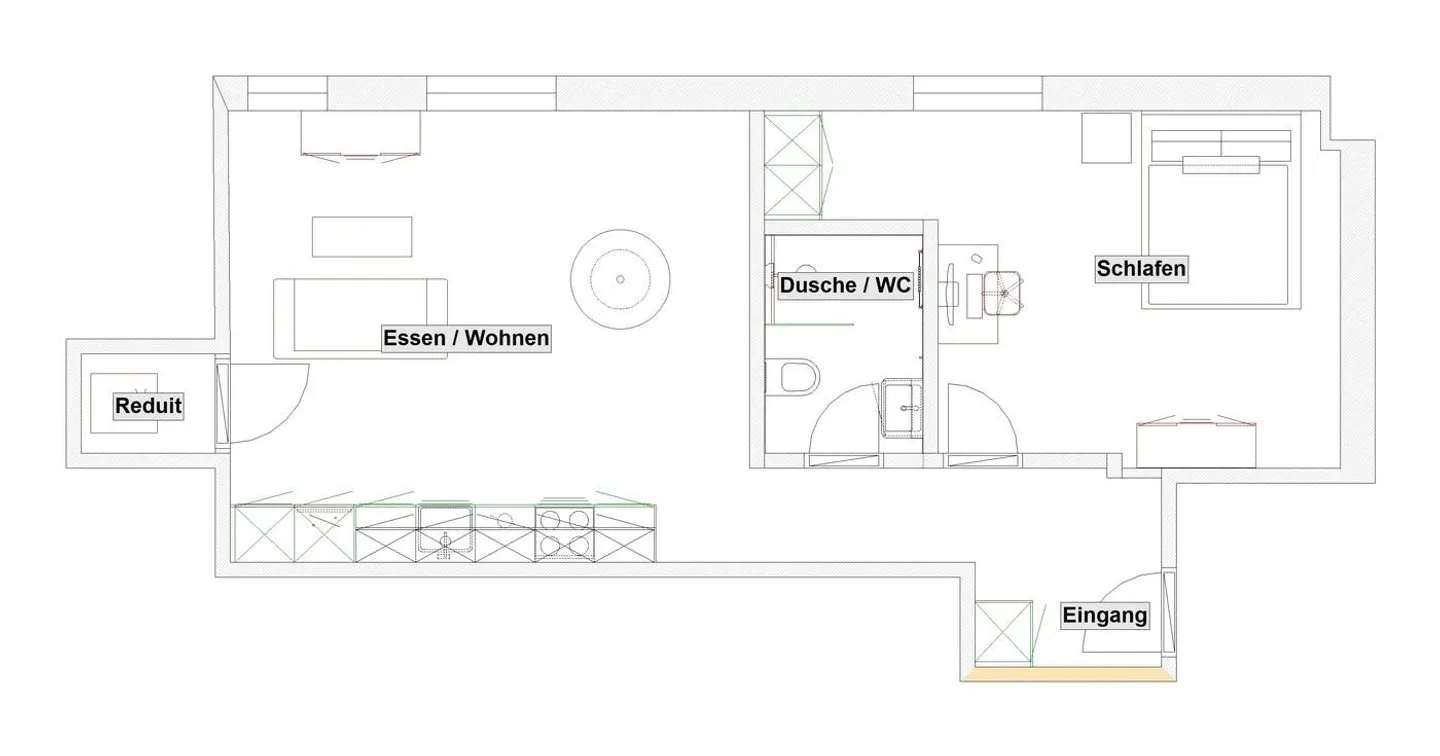 Completely renovated 2.5 room apartment in a central location - Photo 6 of 6