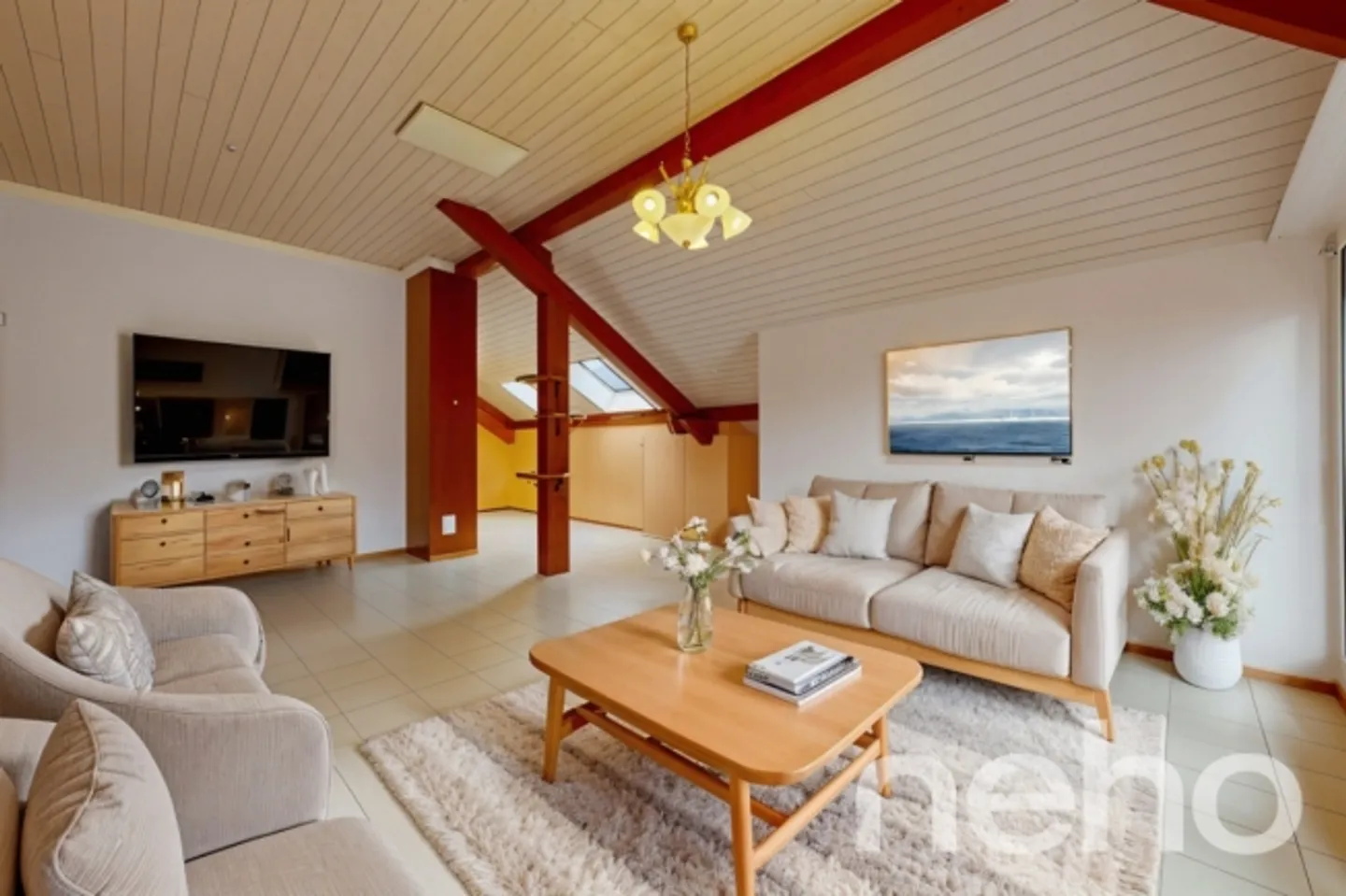 Große 4-Zimmer-Wohnung in La Sagne - Foto 3 von 13