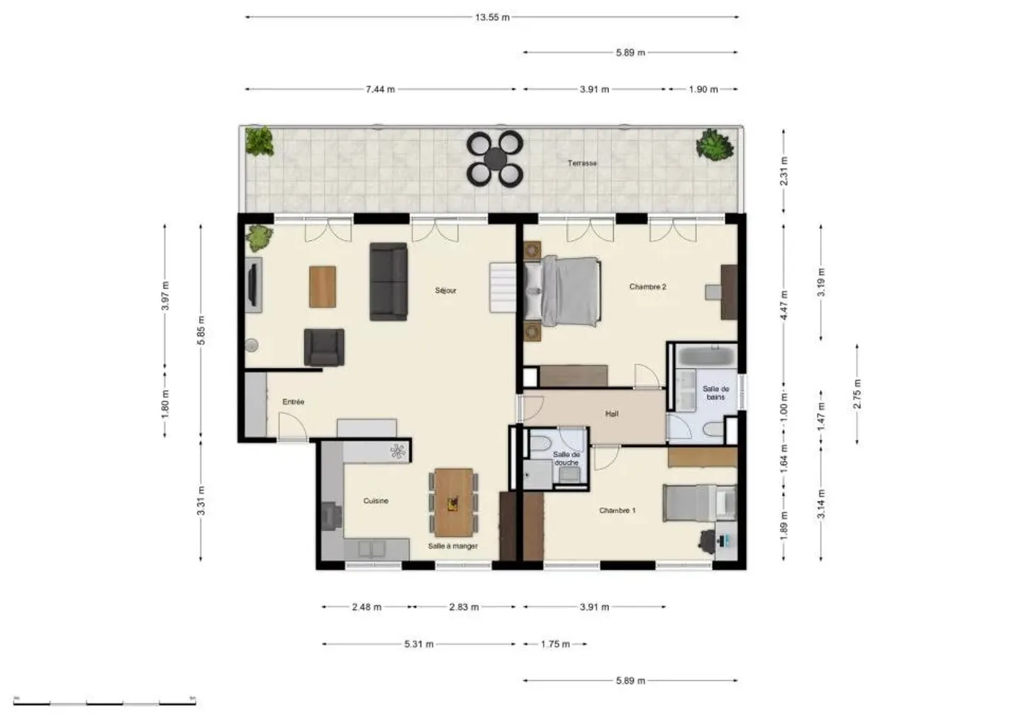 Penthouse Charmant avec Terrasse - Photo 5 sur 16