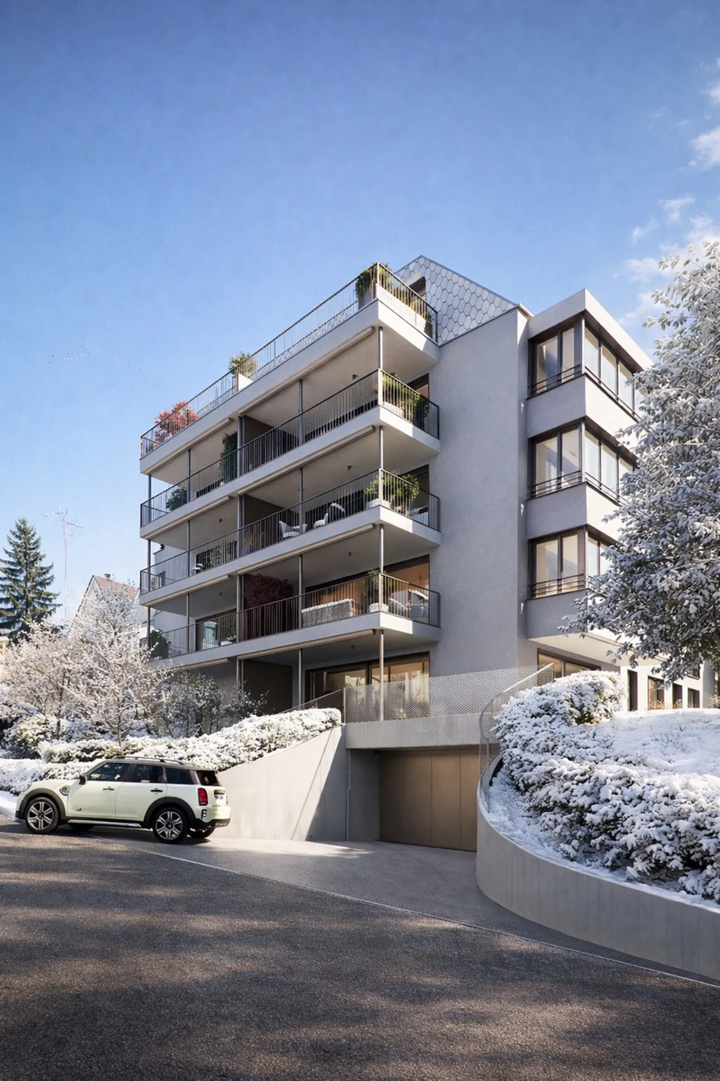 Vivre au-dessus des toits : Appartement confortable de 3,5 pièces au dernier étage - Photo 6 sur 6