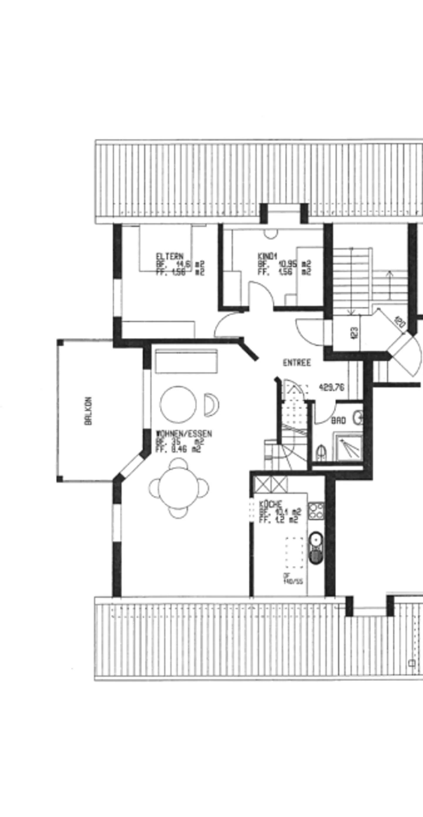 «Grosszügige Maisonettewohnung mit sonnigen Balkonen» - Foto 12 von 12