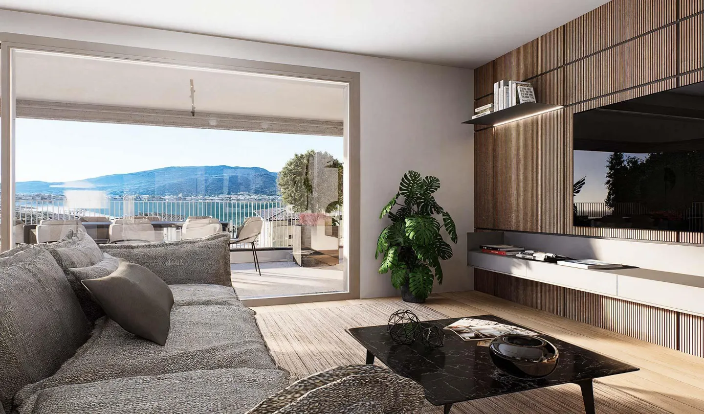 Wohnung mit Seeblick und Garten in Capolago - Foto 1 von 9
