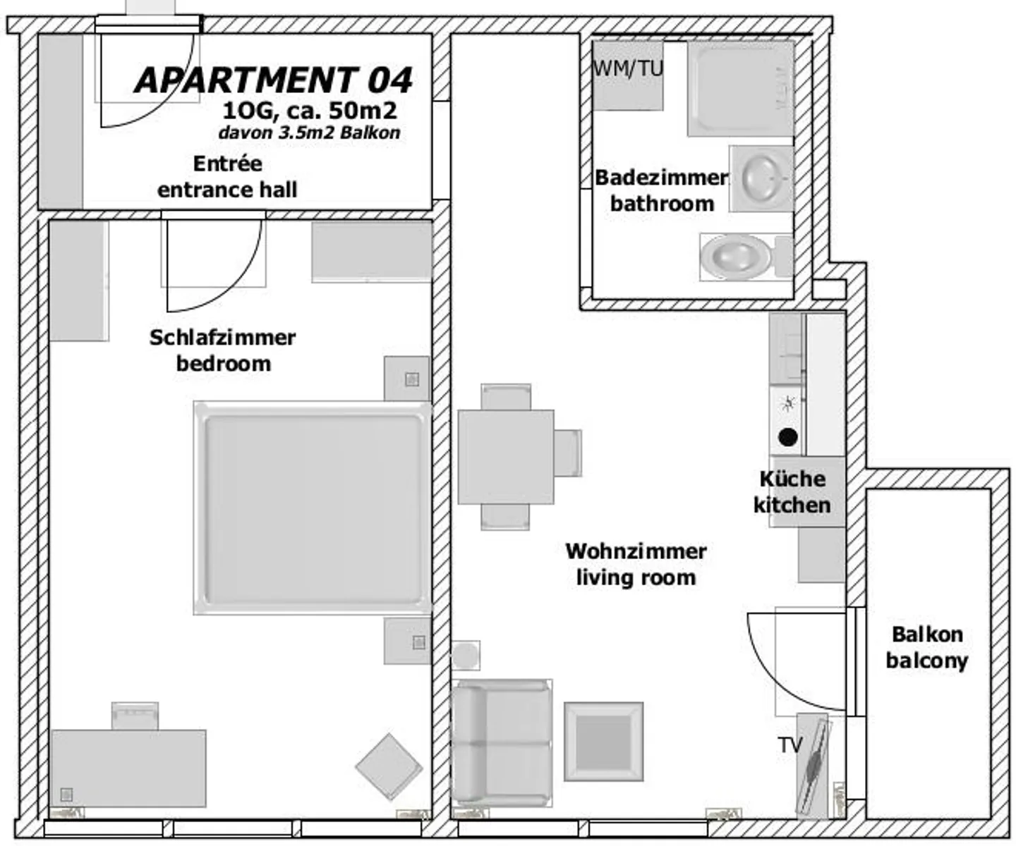 Möblierte Wohnung in Rotkreuz - Foto 12 von 12
