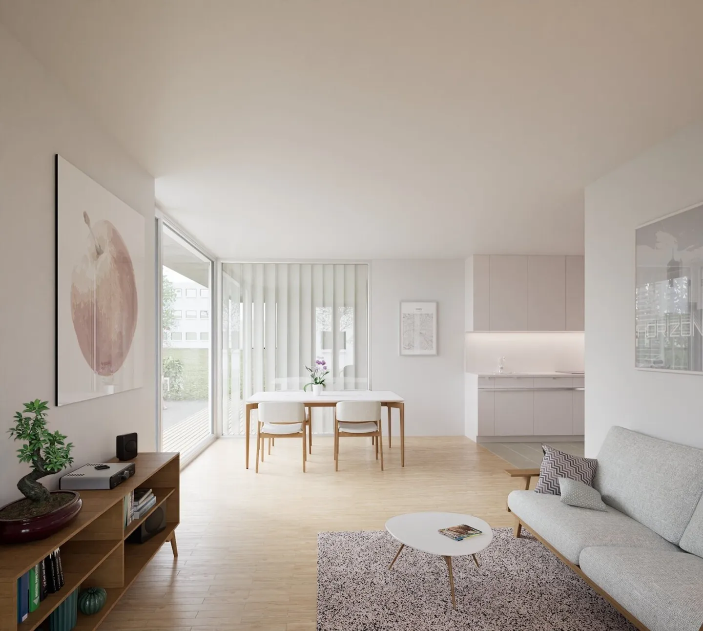 Appartement moderne de 2,5 pièces avec jardin locatif et terrasse en bois à Zurich-Schwamendingen à louer ! - Photo 3 sur 3