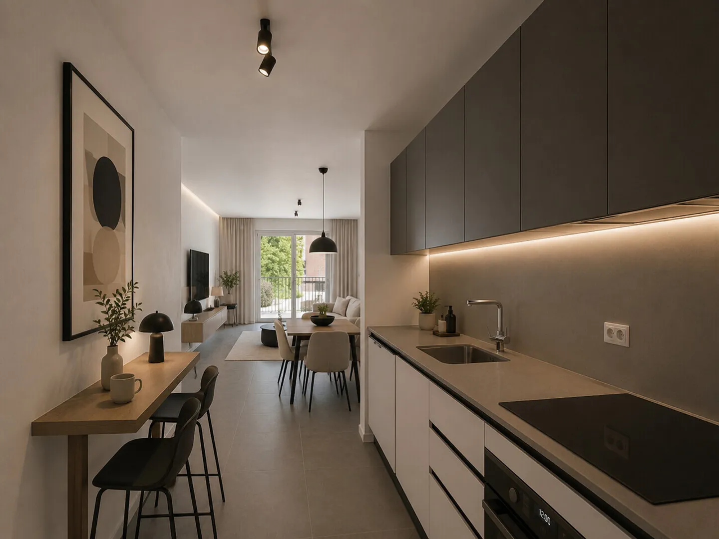 Modern Apartment with Three Balconies - Photo 3 of 13