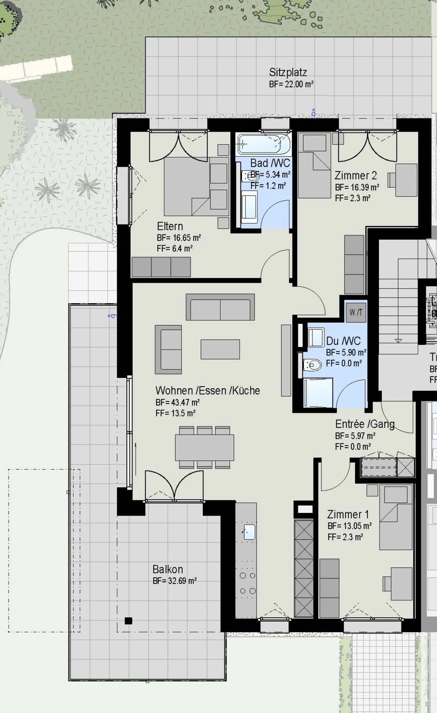 Appartamento moderno di 4,5 locali con alto standard di finitura in un tranquillo quartiere residenziale - Foto 7 di 9