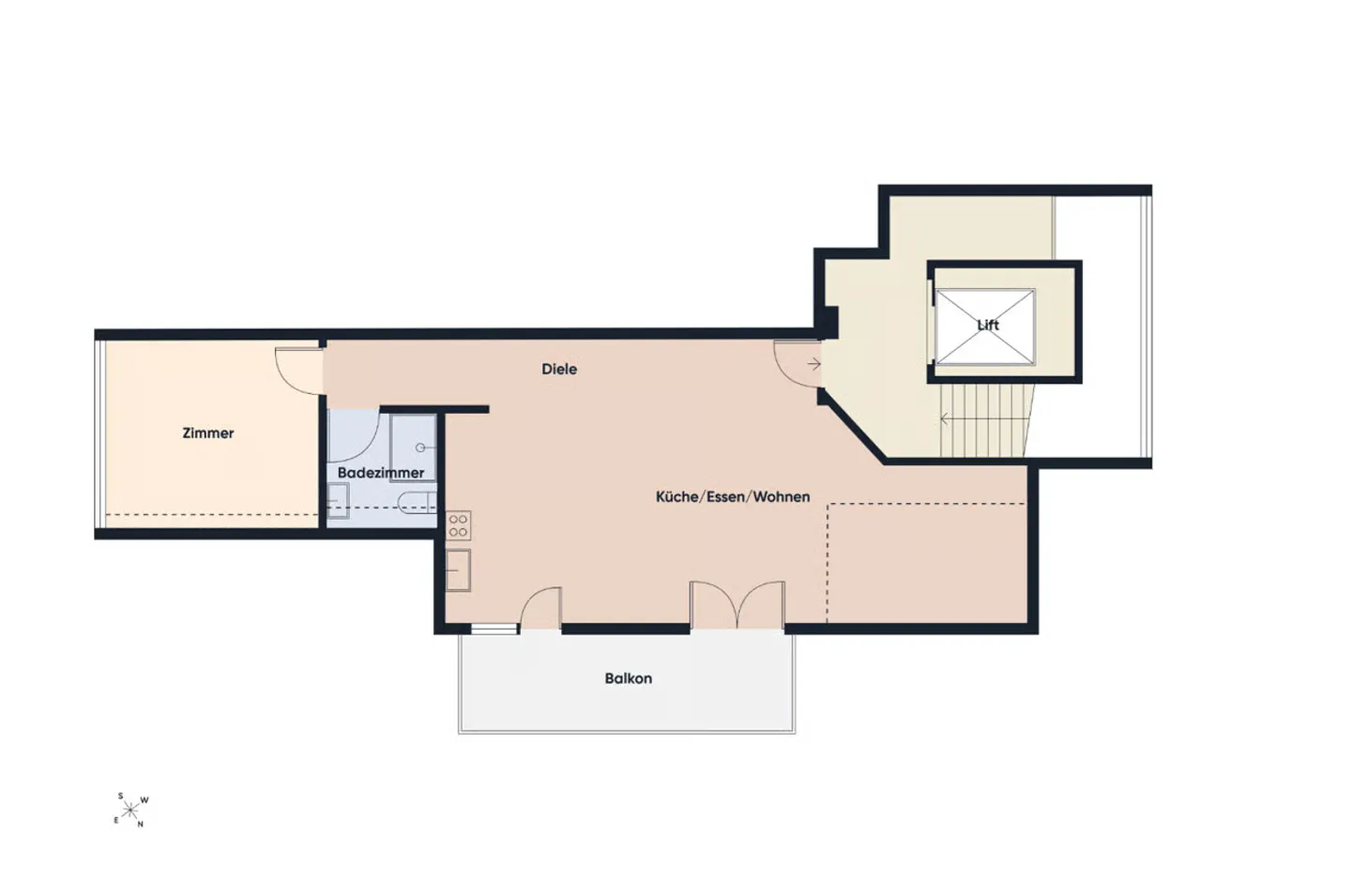Traumhafte 2.5-Zi.-Dachwohnung in Stalden mit Lift & Weitblick - Photo 9 of 13